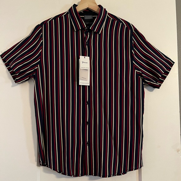 NWT Denim & Flower Men’s Viscose Style Button Down Shirt // Size Small - Picture 1 of 3